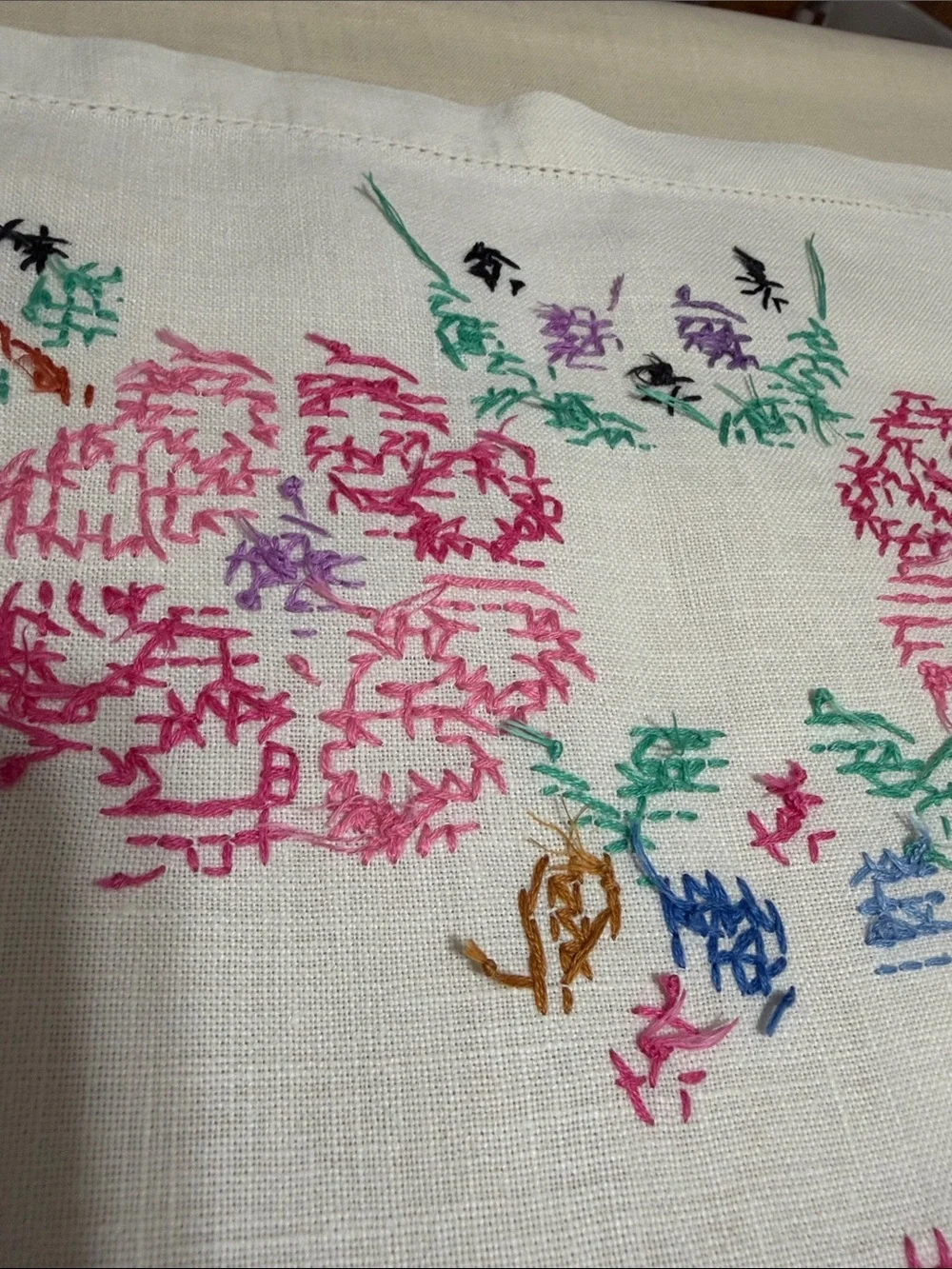 N/A hand stitched